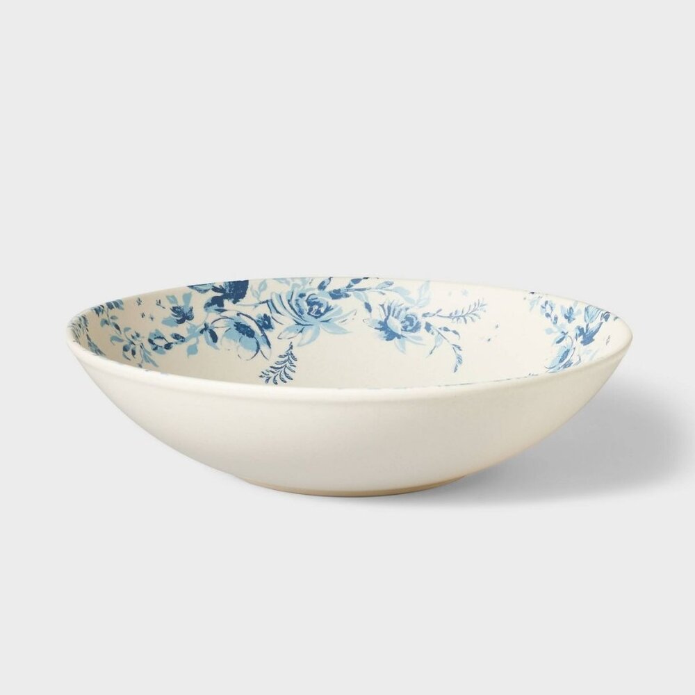 12" Melamine Floral Serving Bowl Blue – Threshold Studio McGee, Target 2023‎